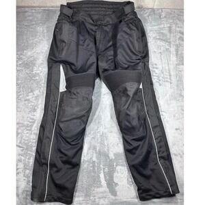 Tourmaster Venture Air Pant Mens 4XL 42-44 Black Mesh Motorcycle Riding Overpant